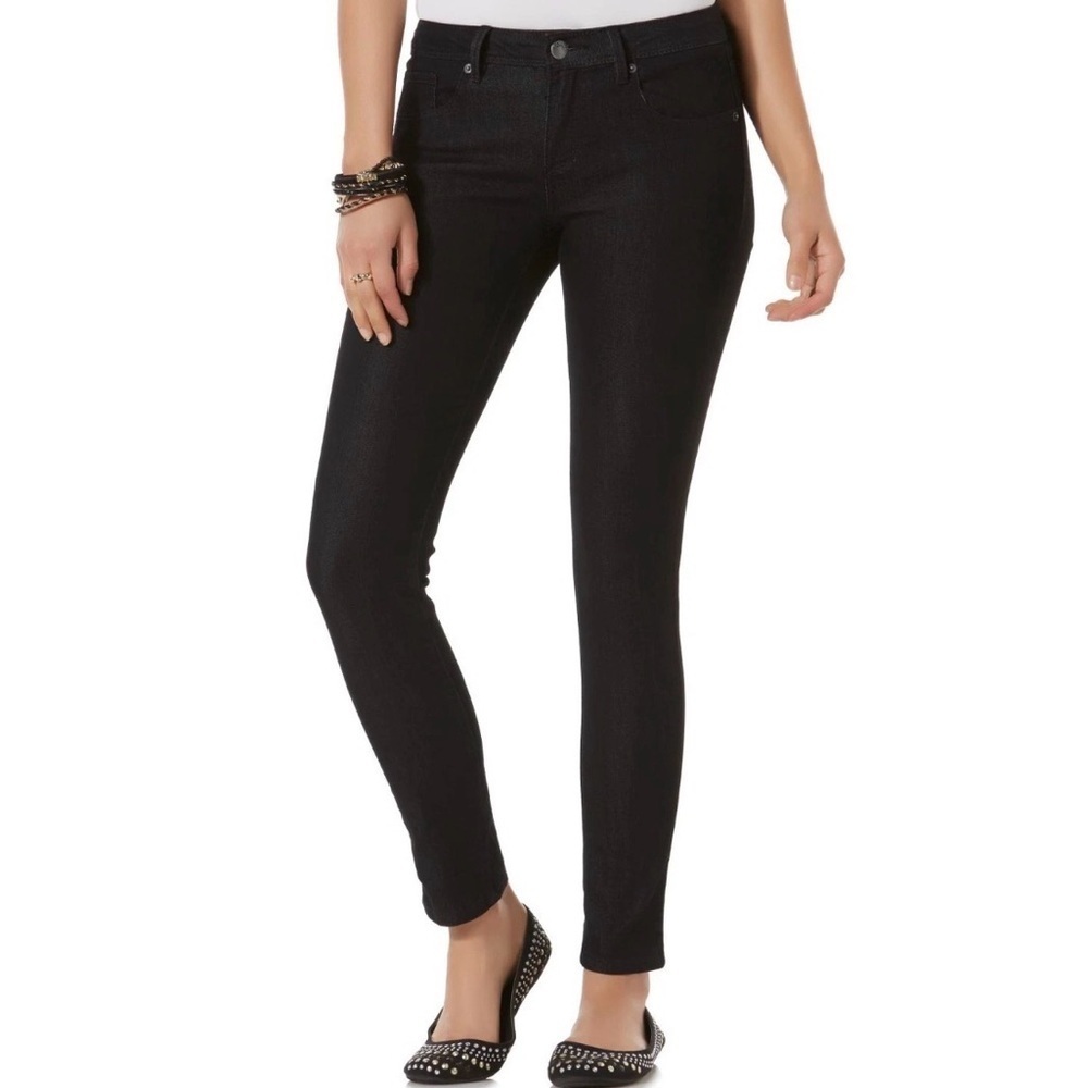 Bongo Women's Junior Size 9 Skinny Jeans Black Wash Stretchy NWT 5-Pocket Style